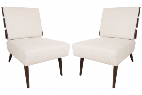 Slat Back Lounge Chairs by Appel Modern
