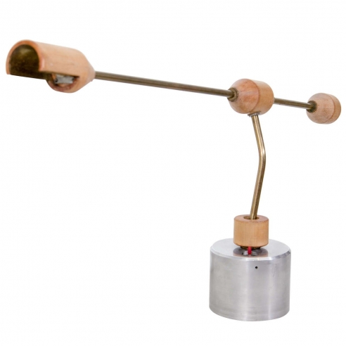 Wood and Steel Desk Lamp