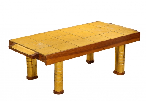 Tile Top Table by Jean Nayadon