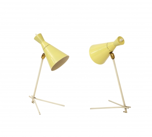 Pair Gilardi & Co Table Lamps/Sconces