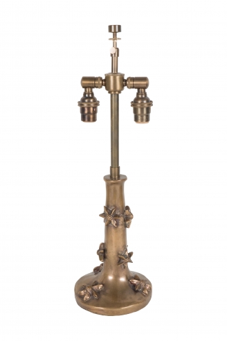 A small bronze Garouste & Bonetti Table Lamp, signed B.G.